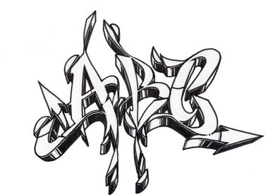 Graffiti Wall - Photo by Mindone - Alphabet, Letters, Mindone (2016)