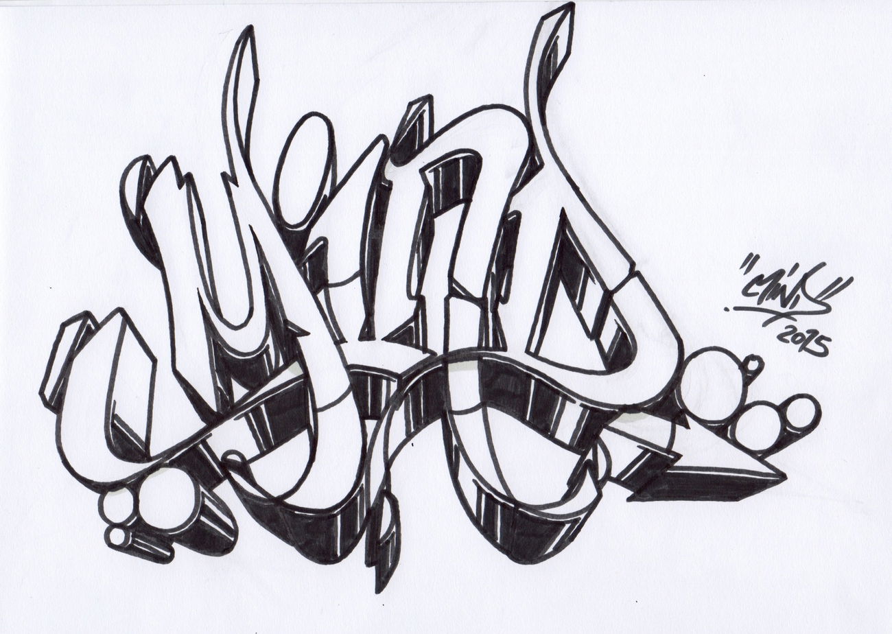 Graffiti Sketch - Photo by Mindone - Mind, one (2015)