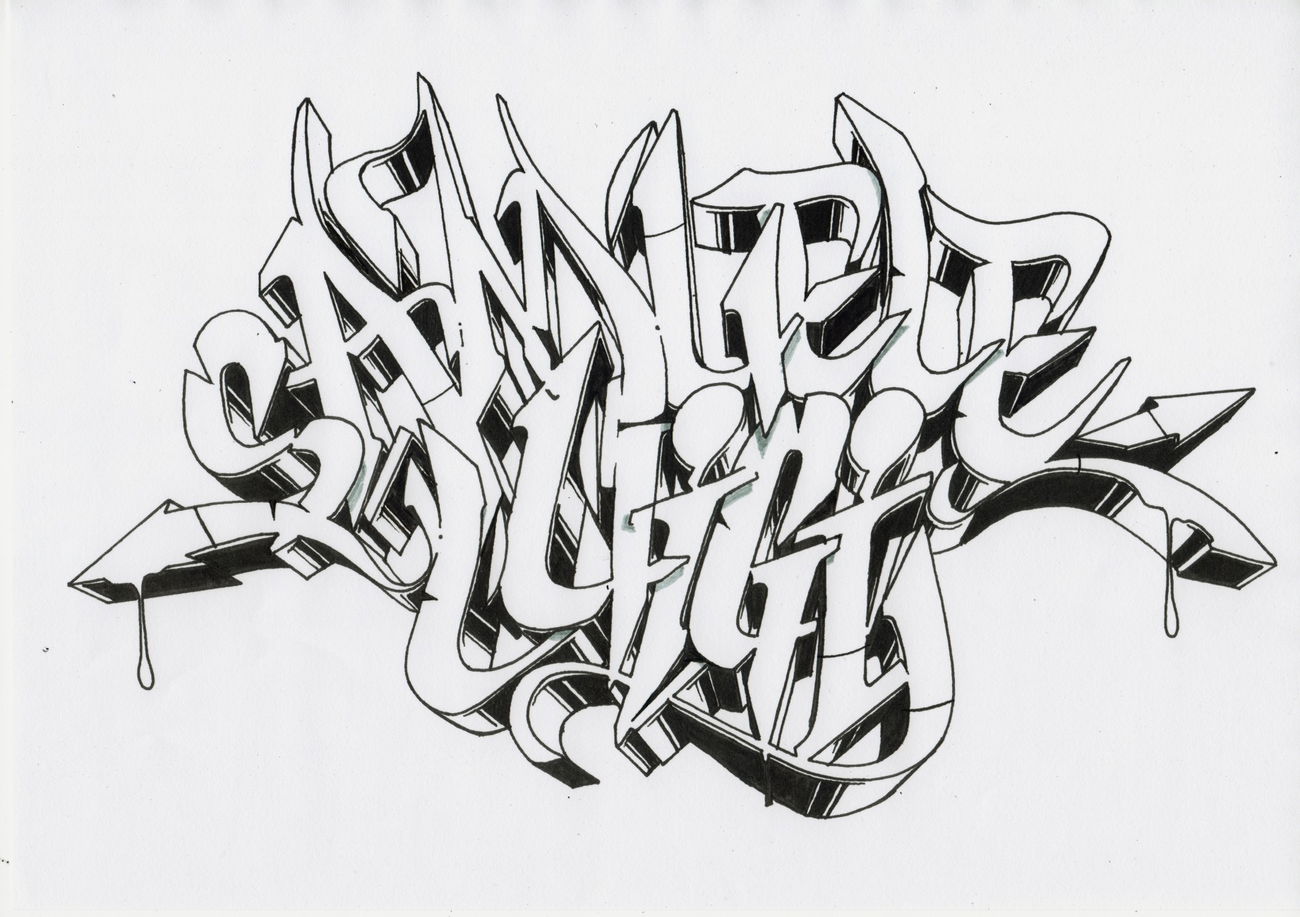 Graffiti Sketch - Photo by Mindone - Mind, one, Samuele (2013)
