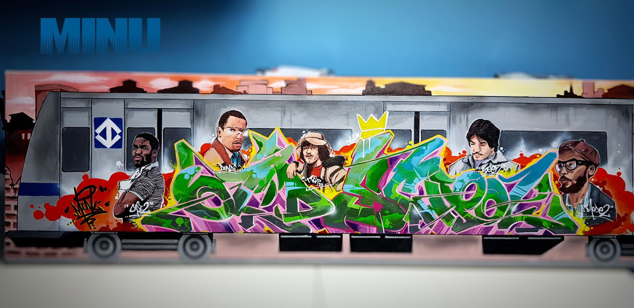 Graffiti Train - Photo by Minu - fabianominu, arteurbana, fantasticforce (2020)