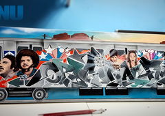 Graffiti Train - Photo by Minu - fabianominu, arteurbana, fantasticforce (2020)