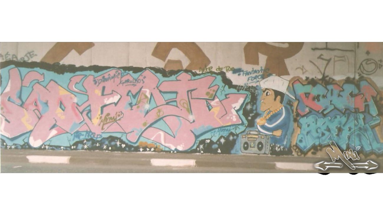 Graffiti Wall - Photo by Minu (1990)
