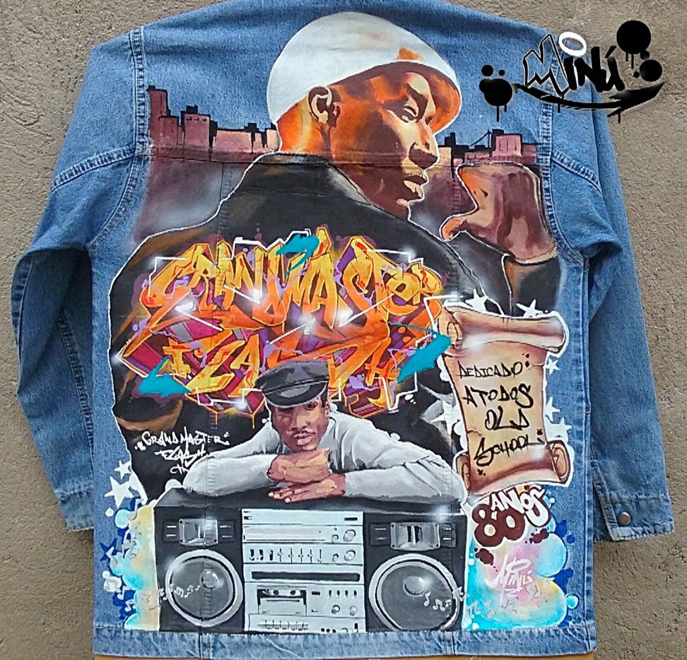 Graffiti Photo by Minu - jaquetasgrafitadas, graffitijackets, graffitijeanjackets (2018)