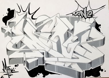 Graffiti Sketch - Photo by Minu (2020)