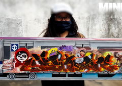 Graffiti Train - Photo by Minu - fabianominu, arteurbana, fantasticforce (2020)