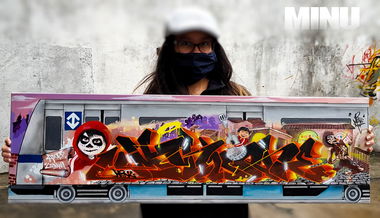 Graffiti Train - Photo by Minu - fabianominu, arteurbana, fantasticforce (2020)