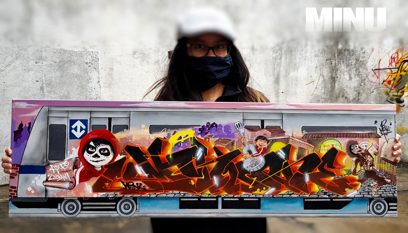 Graffiti Train - Photo by Minu - fabianominu, arteurbana, fantasticforce (2020)