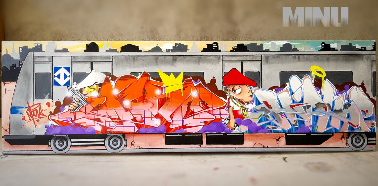 Graffiti Train - Photo by Minu - fabianominu, arteurbana, fantasticforce (2020)