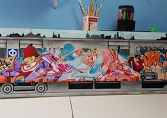 Graffiti Train - Photo by Minu - fabianominu, arteurbana, fantasticforce (2020)