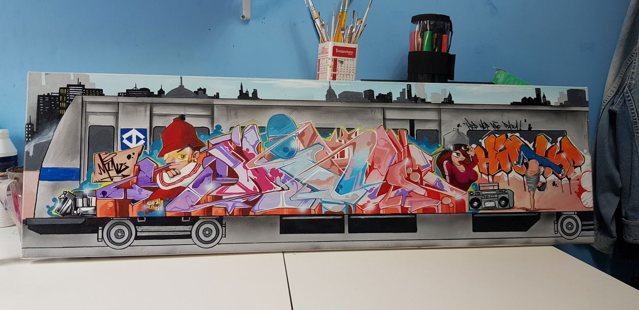 Graffiti Train - Photo by Minu - fabianominu, arteurbana, fantasticforce (2020)