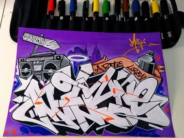 Graffiti Sketch - Photo by Minu (2020)