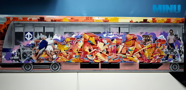 Graffiti Train - Photo by Minu - fabianominu, arteurbana, fantasticforce (2020)