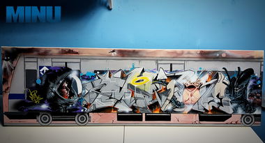 Graffiti Train - Photo by Minu - fabianominu, arteurbana, fantasticforce (2020)