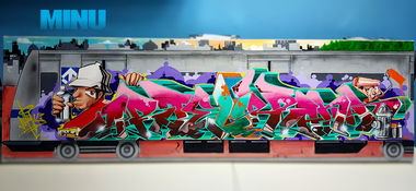 Graffiti Train - Photo by Minu - fabianominu, arteurbana, fantasticforce (2020)