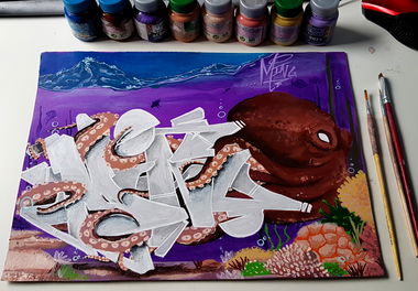 Graffiti Sketch - Photo by Minu (2020)