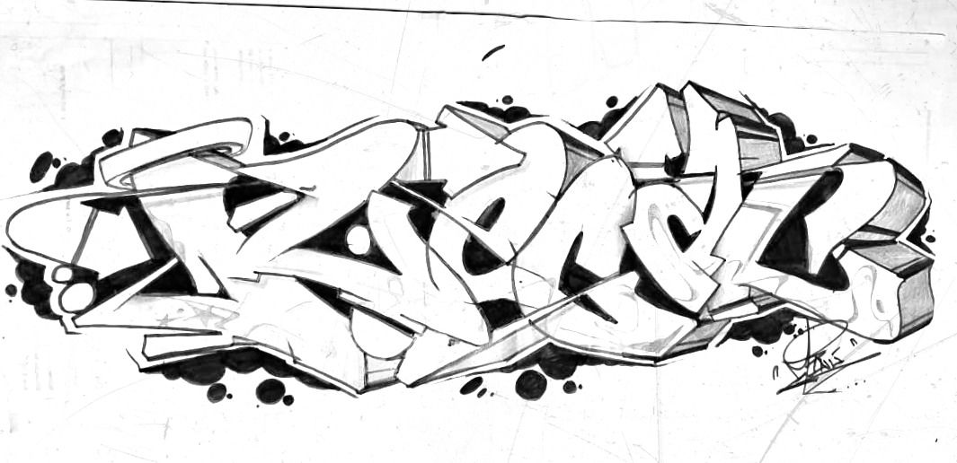 Graffiti Sketch - Photo by Minu (2019)