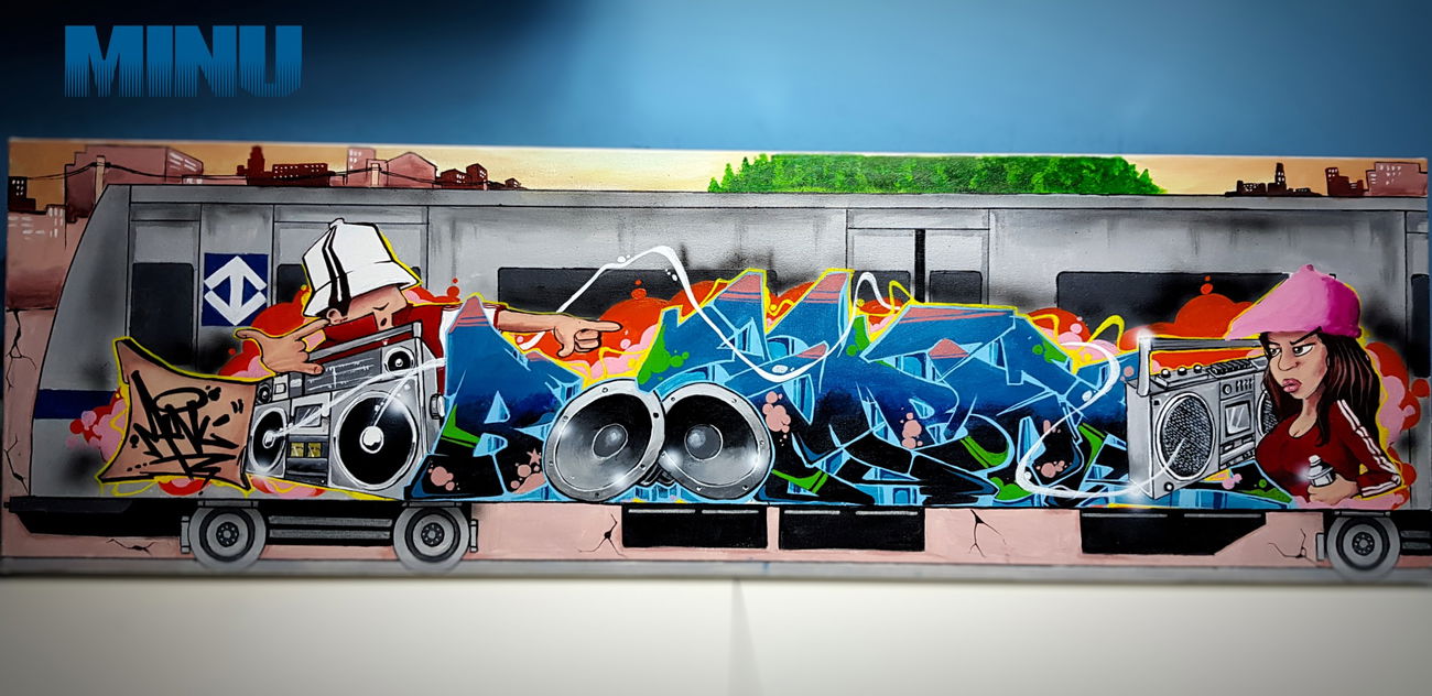 Graffiti Train - Photo by Minu - fabianominu, arteurbana, fantasticforce (2020)