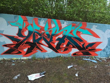 Graffiti Wall in Bochum - Photo by Mister217 - yare217, omg, semiwild (2017)
