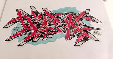 Graffiti Sketch in Duisburg - Photo by Mister217 - yare217, omg, semiwild (2018)