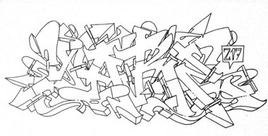 Graffiti Sketch - Photo by Mister217 - yare217, yare, 217 (2013)