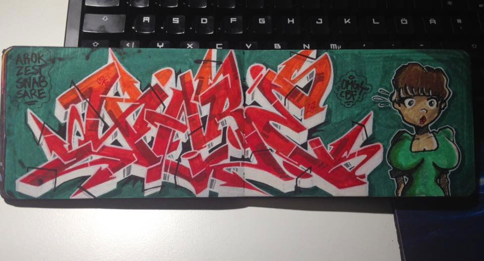 Graffiti Sketch in Duisburg - Photo by Mister217 - yare217, omg, semiwild (2017)