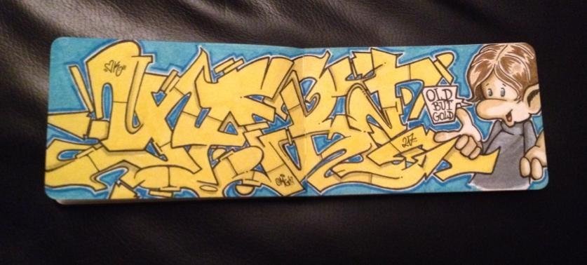 Graffiti Sketch in Duisburg - Photo by Mister217 - yare217, omg (2014)