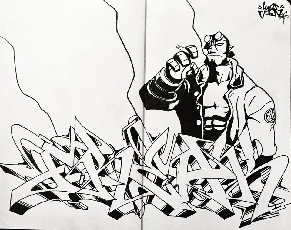 Graffiti Sketch in KÖLN - Photo by Mister217 - battle, freak, yare217 (2018)