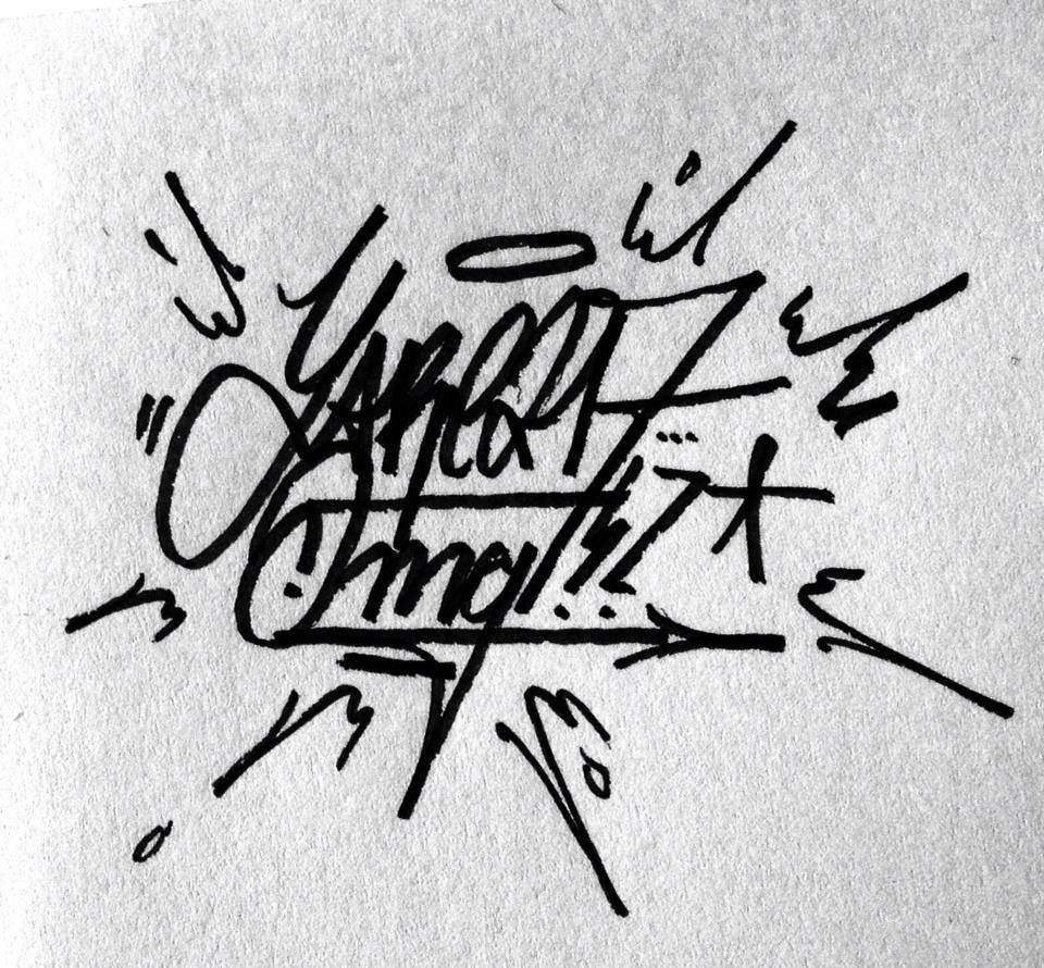 Graffiti Sketch in Duisburg - Photo by Mister217 - yare217, omg (2014)