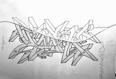 Graffiti Sketch in Duisburg - Photo by Mister217 - yare217, omg, semiwild (2018)