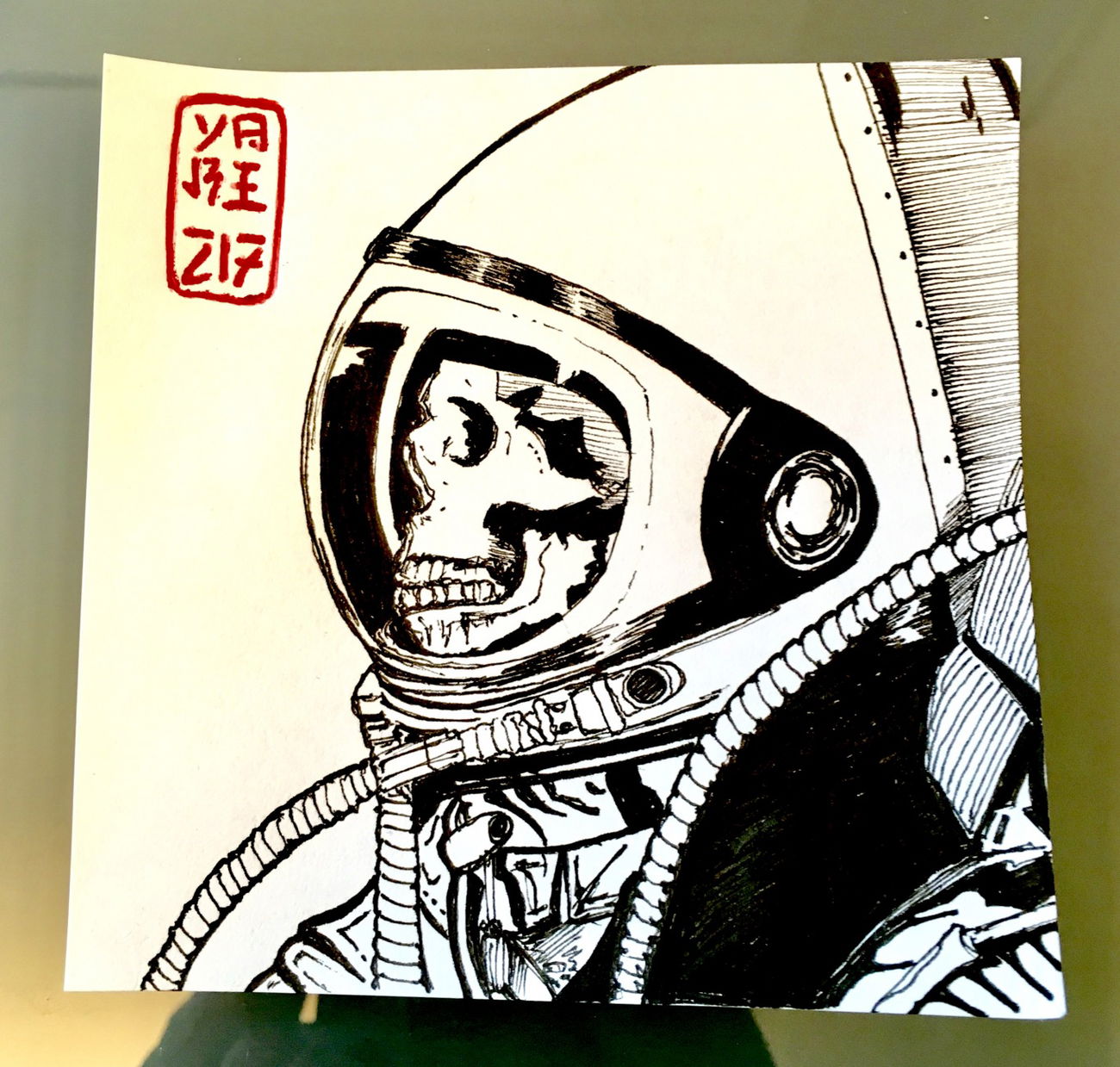 Graffiti Sketch - Photo by Mister217 - drawing, sketch, skull (2018)