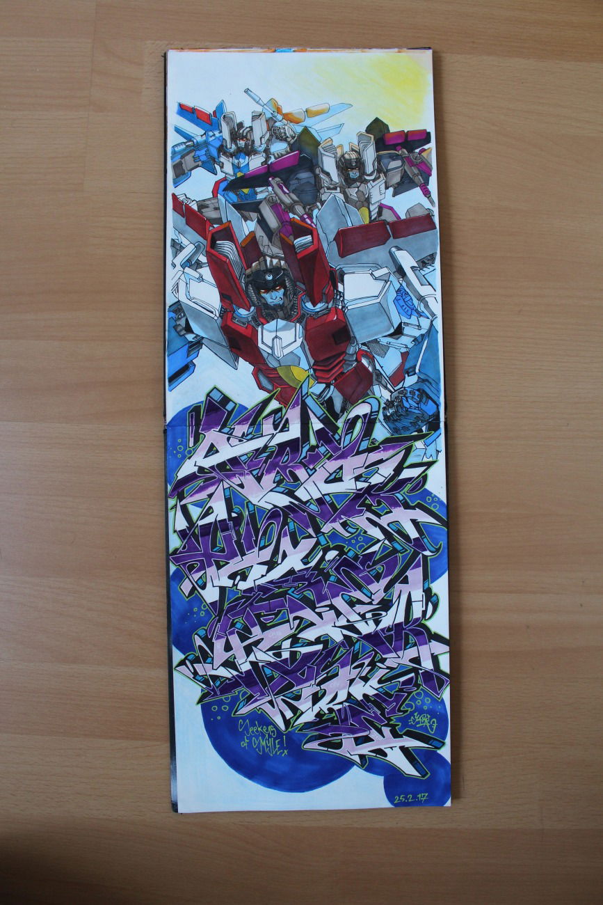 Graffiti Sketch in Duisburg - Photo by Mister217 - yare217, omg, semiwild (2017)