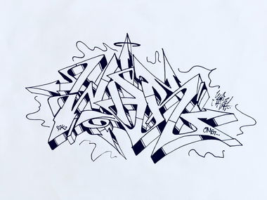 Graffiti Sketch in KÖLN - Photo by Mister217 (2018)