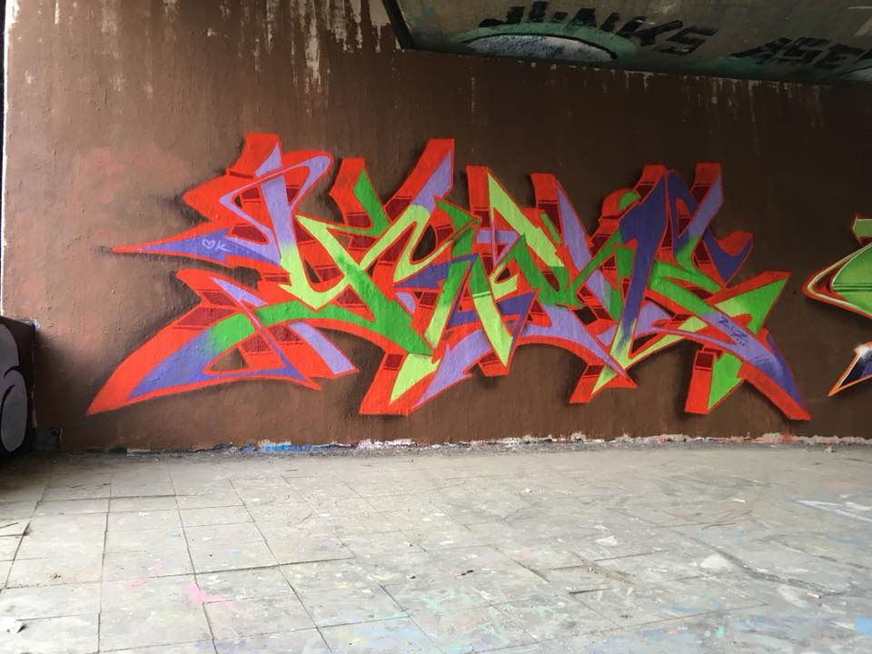 Graffiti Wall in Rhur-Uni - Photo by Mister217 - yare217, omg, semiwild (2018)