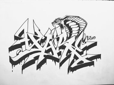 Graffiti Sketch in Duisburg - Photo by Mister217 - yare217, omg, semiwild (2018)