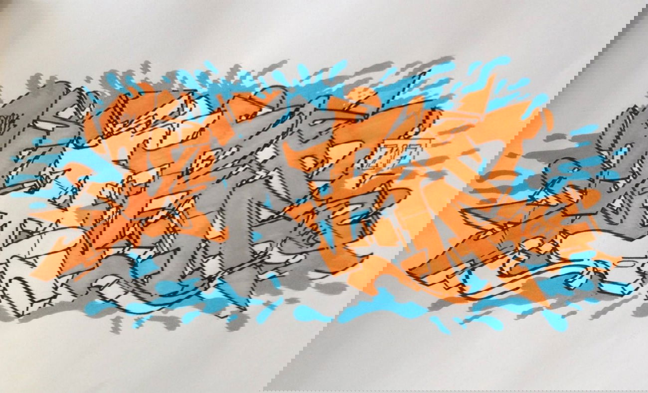 Graffiti Sketch in Duisburg - Photo by Mister217 - yare217, omg (2013)