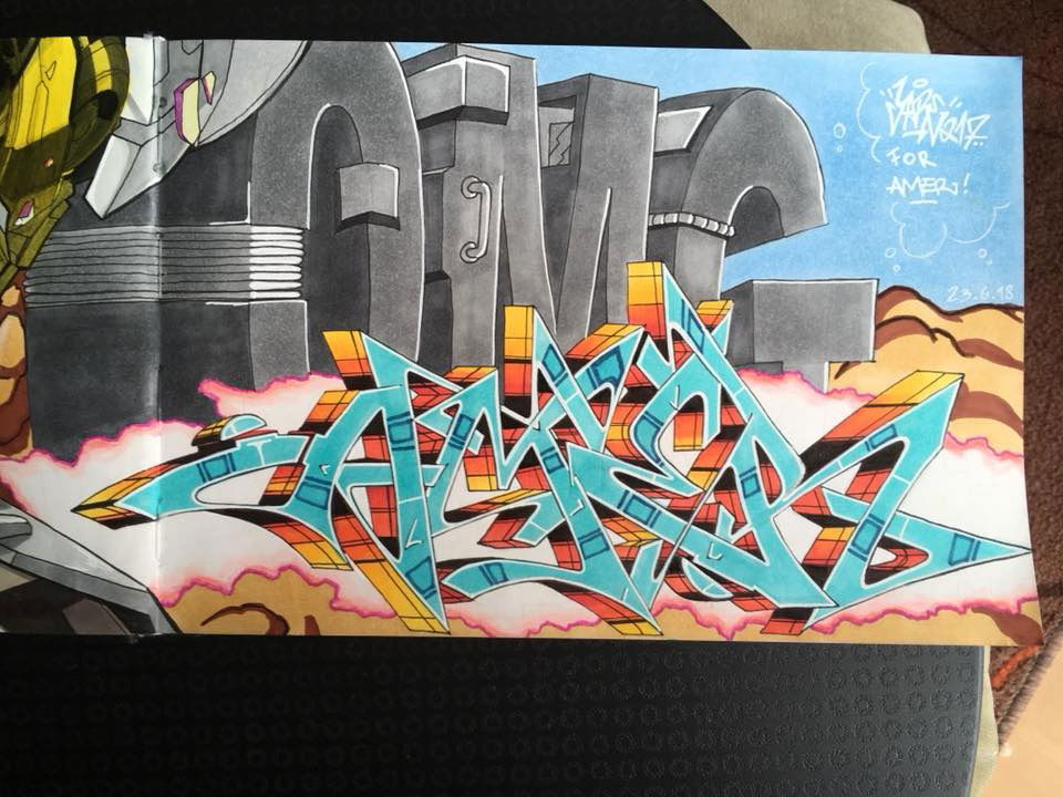 Graffiti Sketch - Photo by Mister217 - graffiti, transformers, grimlock (2018)