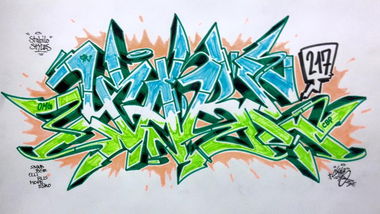 Graffiti Sketch in Duisburg - Photo by Mister217 - yare217, omg, semiwild (2017)