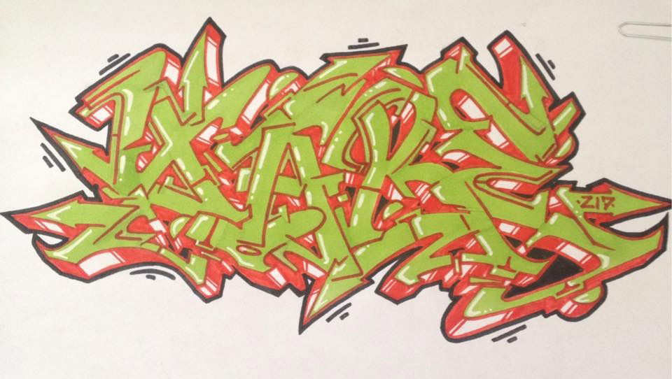 Graffiti Sketch in Duisburg - Photo by Mister217 - yare217, omg, semiwild