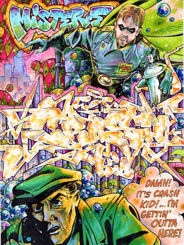 Graffiti Wall - Photo by MisterEgosign - Crash, Crashkid, graffiti (2016)