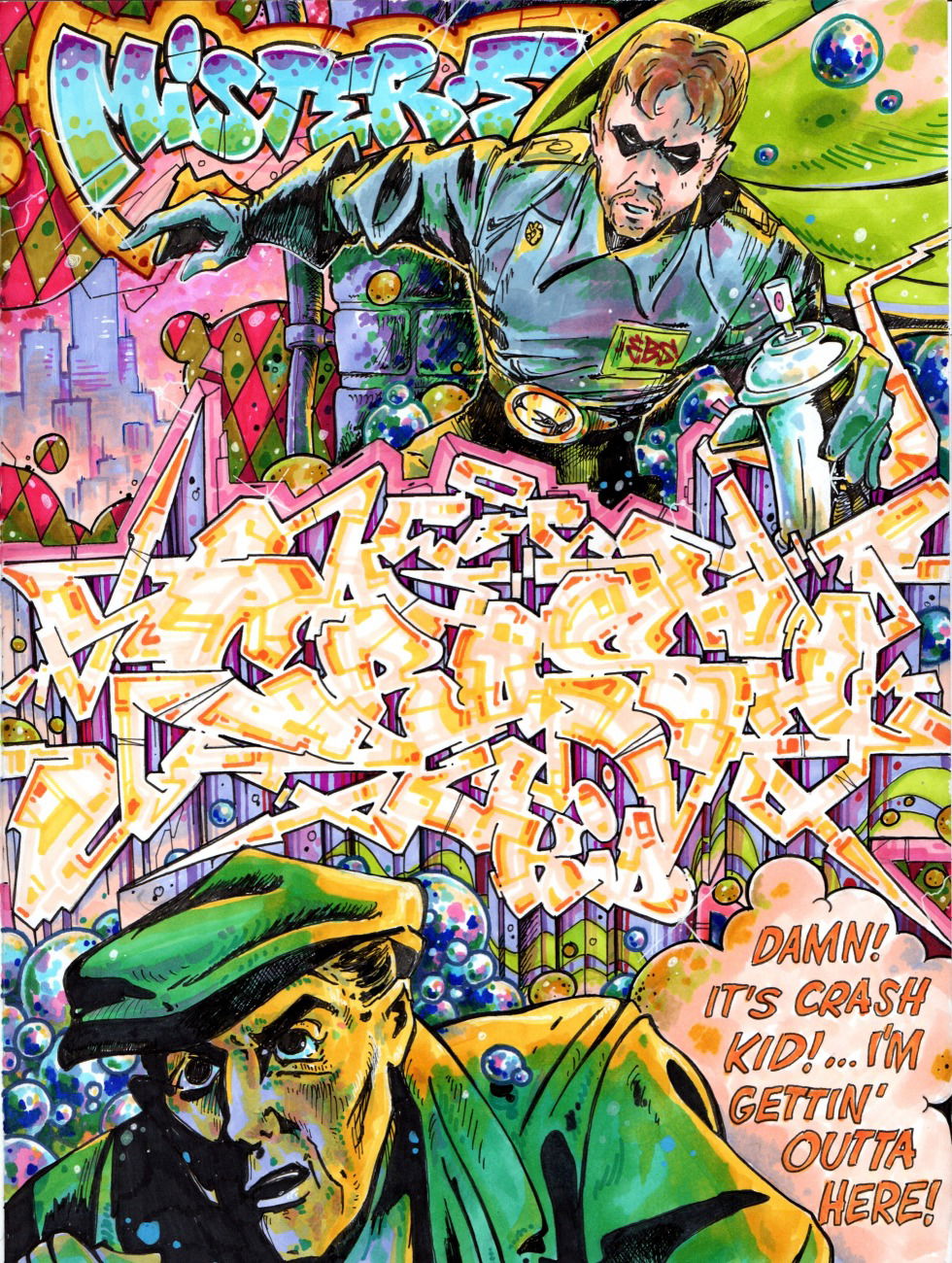 Graffiti Wall - Photo by MisterEgosign - Crash, Crashkid, graffiti (2016)