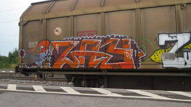 Graffiti Train in Übersee - Photo by MisterSchnebshod - zay, jbcb