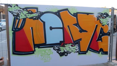 Graffiti Wall in Salzburg - Photo by MisterSchnebshod - acryl, aldi (2013)