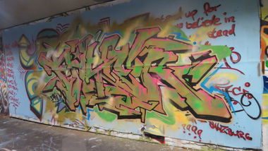 Graffiti Wall in Salzburg - Photo by MisterSchnebshod - faser