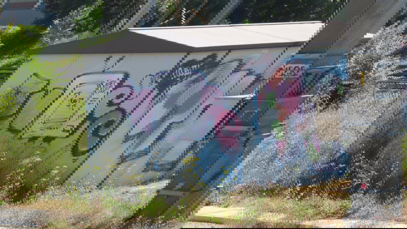 Graffiti Wall in Vienna - Photo by MisterSchnebshod - tvee, tv (2007)