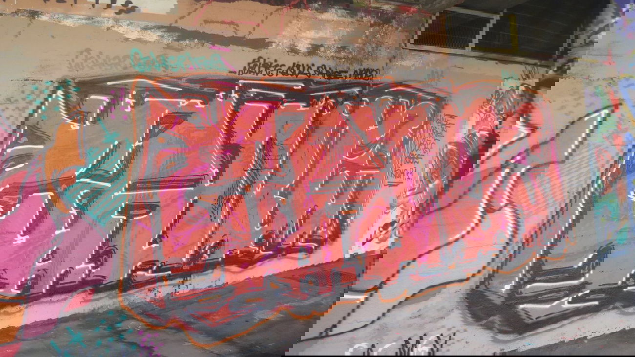 Graffiti Wall in Vienna - Photo by MisterSchnebshod - cane (2013)