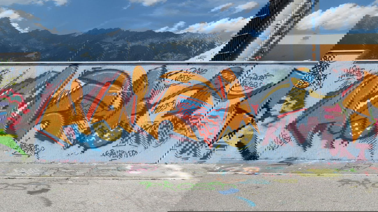 Graffiti Wall in Innsbruck - Photo by MisterSchnebshod - walze (2013)