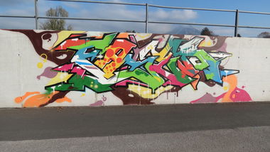 Graffiti Wall in Salzburg - Photo by MisterSchnebshod - faser (2013)