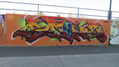 Graffiti Wall in Salzburg - Photo by MisterSchnebshod - sayne, myb (2013)