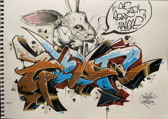 Graffiti Sketch in Herrenberg (stadt) - Photo by MoSAiK (2026)
