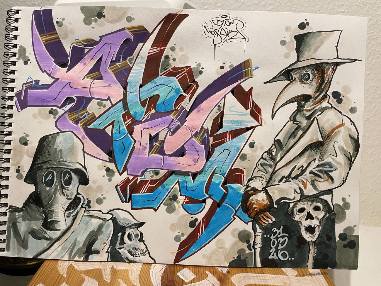 Graffiti Sketch in Herrenberg (stadt) - Photo by MoSAiK